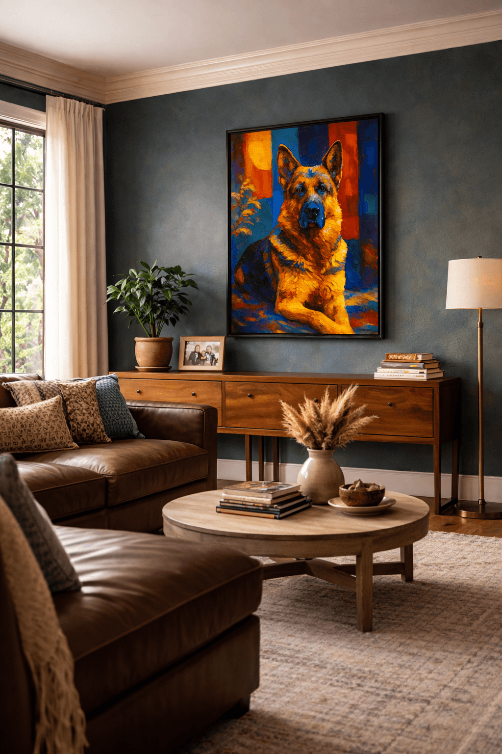 Ranger's portrait in Mark T.'s home